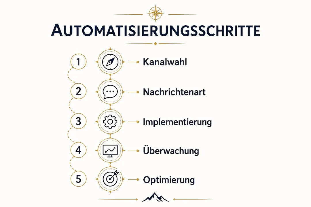 Übersichtsgrafik mit automatisierten Kommunikationsabläufen
