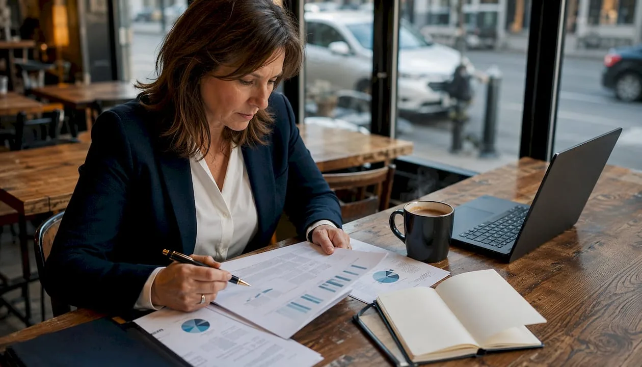 Ein Revenue Manager analysiert die aktuellen Preisberichte des Hotels, um optimale Tarife festzulegen.